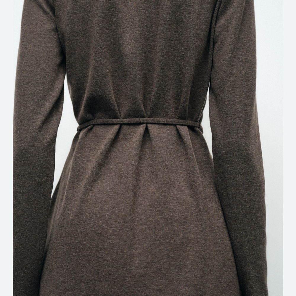 Zara Brown Crew Neck Sweater Size M - Picture 4 of 4